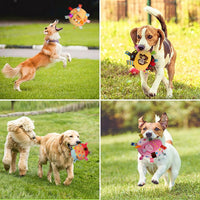 HKM-0439997 Interactive Dog Toy with Built-in Chimes and Squeaky Balls for Endless Fun