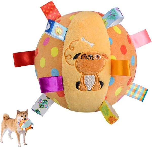 HKM-0439997 Interactive Dog Toy with Built-in Chimes and Squeaky Balls for Endless Fun