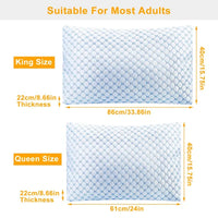 HKM-0441149 Cooling Memory Foam Pillow with Adjustable Fill and Double-Sided Cover Featuring Cooling Gel Infused Foam
