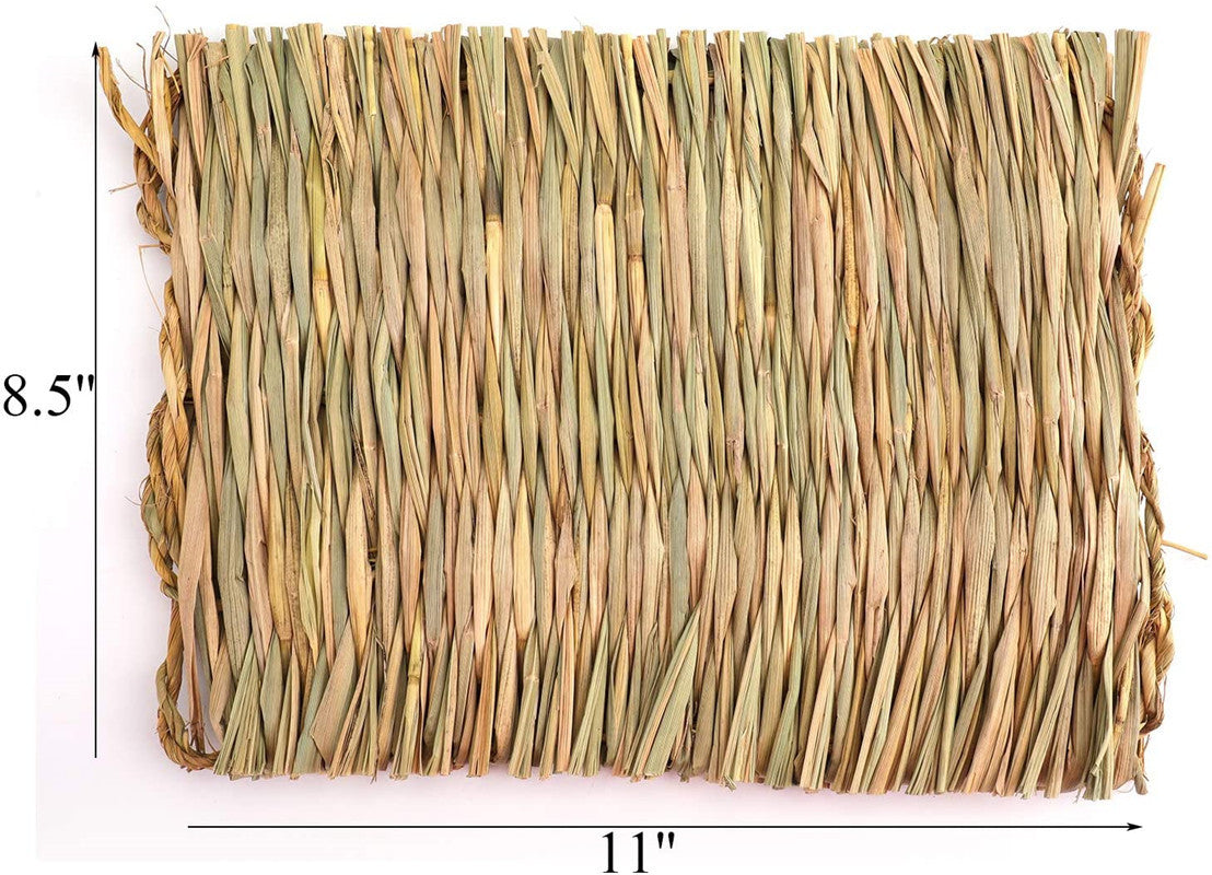 HKM-0442557 Durable 3-Pack Wooden Rabbit & Small Animal Mat Toy Bed for Guinea Pigs and Chinchillas