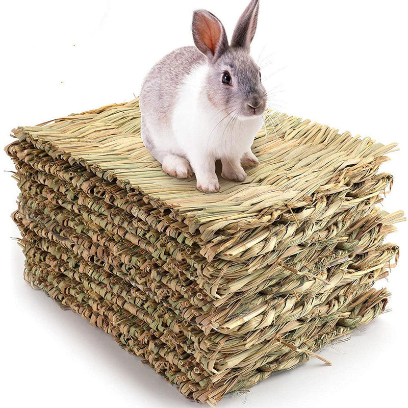 HKM-0442557 Durable 3-Pack Wooden Rabbit & Small Animal Mat Toy Bed for Guinea Pigs and Chinchillas