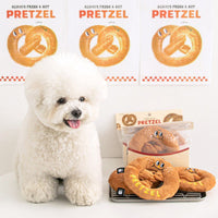 HKM-0444733 Cotton Bread Doughnut Pet Toy with Sniffing Sound for Dogs