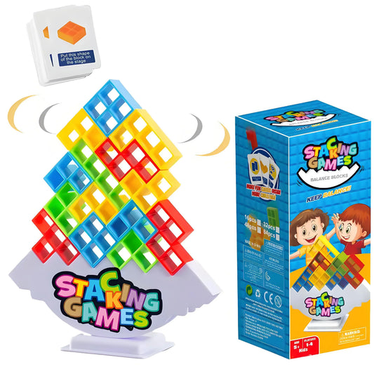 HKM-044499 Stackable Building Blocks Educational Toy for Parent-Child Interaction, Ages 2 and Up