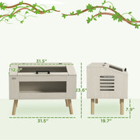 HKM-0446141 30 Gallon Reptile Tank with Openable Top, Air Vents, and Tempered Glass for Lizards, Frogs, and Small Pets