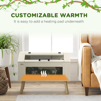 HKM-0446141 30 Gallon Reptile Tank with Openable Top, Air Vents, and Tempered Glass for Lizards, Frogs, and Small Pets