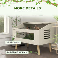 HKM-0446141 30 Gallon Reptile Tank with Openable Top, Air Vents, and Tempered Glass for Lizards, Frogs, and Small Pets