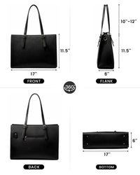 HKM-044627 Business Briefcase & Computer Purse Set for Women - Stylish Laptop Tote and Shoulder Bag for Office and School