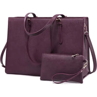 HKM-044627 Business Briefcase & Computer Purse Set for Women - Stylish Laptop Tote and Shoulder Bag for Office and School