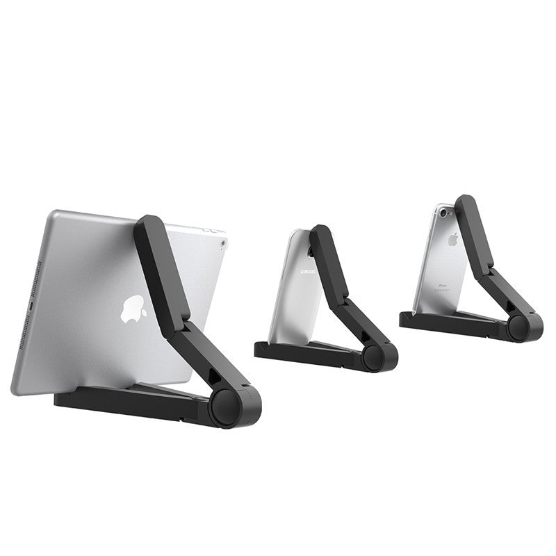 HKM-044627 Folding Triangle Stand for iPad, iPhone, and iPod - Universal Mobile Tablet Holder