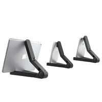 HKM-044627 Folding Triangle Stand for iPad, iPhone, and iPod - Universal Mobile Tablet Holder