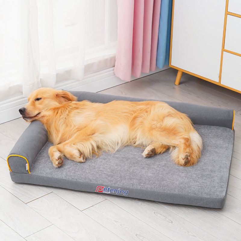 HKM-0446525 Chenille Dog Bed Sleeping Pad - Removable and Washable Pet Nest, Available in Multiple Sizes
