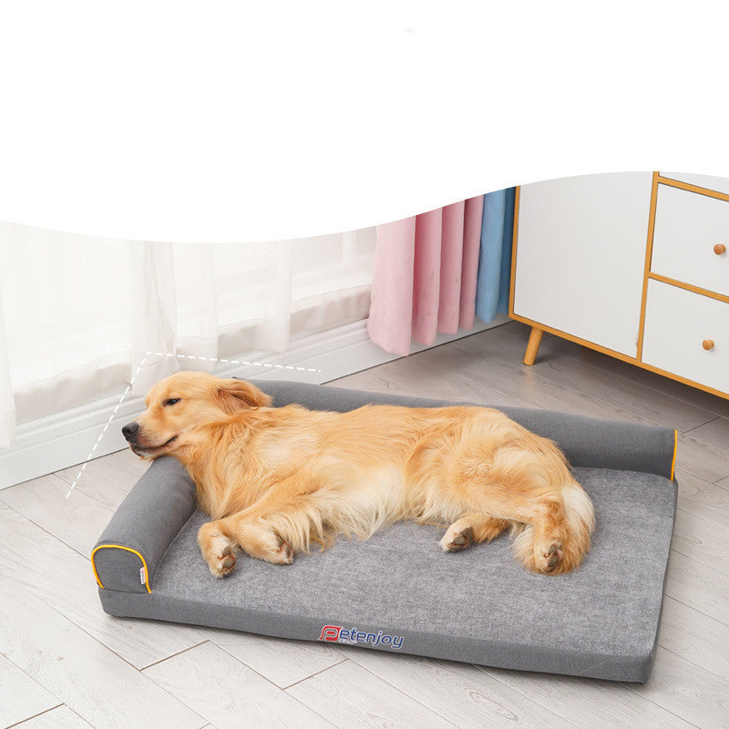 HKM-0446525 Chenille Dog Bed Sleeping Pad - Removable and Washable Pet Nest, Available in Multiple Sizes