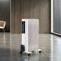 HKM-044691 1500/2000W Portable Oil-Filled Electric Radiator Heater with Adjustable Thermostat and Overheat Protection for Home Use