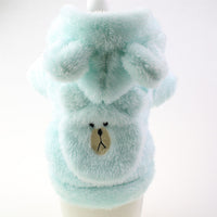 HKM-0447037 Plush Embroidered Two-Legged Sweater for Dogs - Double-Sided Arctic Velvet, Available in Various Colors