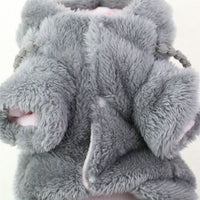 HKM-0447037 Plush Embroidered Two-Legged Sweater for Dogs - Double-Sided Arctic Velvet, Available in Various Colors