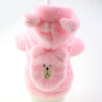 HKM-0447037 Plush Embroidered Two-Legged Sweater for Dogs - Double-Sided Arctic Velvet, Available in Various Colors