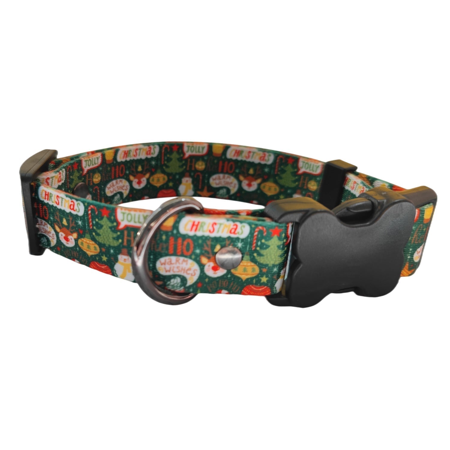 HKM-0447549 Christmas Themed Dog Leash and Harness Set in Red and Green