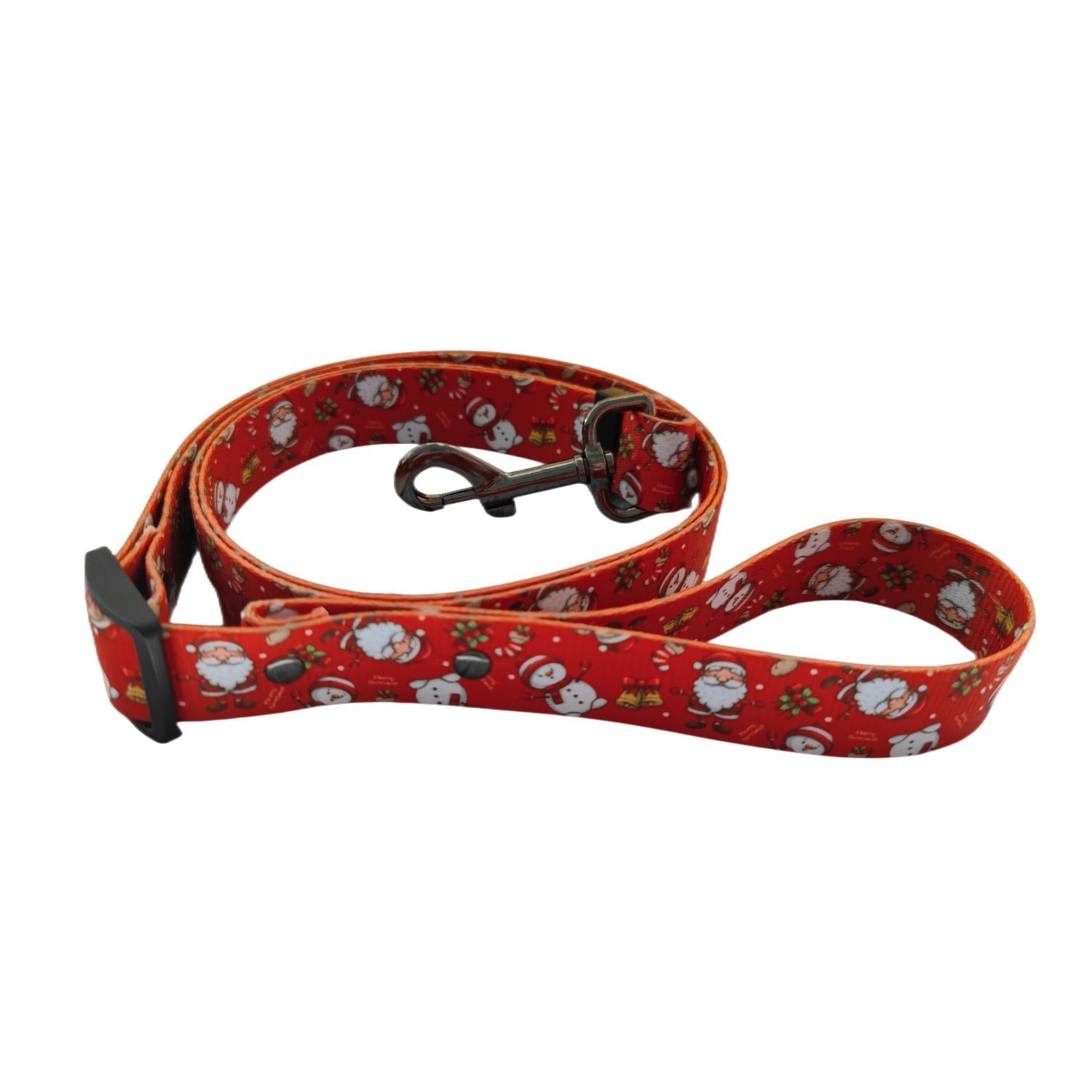 HKM-0447549 Christmas Themed Dog Leash and Harness Set in Red and Green