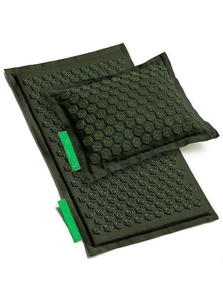 HKM-044755 Acupuncture Yoga Mat with Pillow and Carry Bag – Navy, Lime Green, Beige, Army Green, Purple