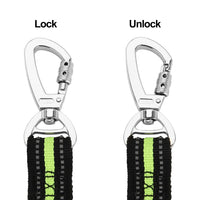 HKM-0448061 Adjustable Reflective Nylon Pet Double-Headed Leash for Two Dogs - Orange, Blue, Green