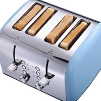 HKM-044819 Stainless Steel Electric Toaster for 4 Slices - Versatile Bread Toasting Solution