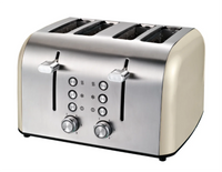 HKM-044819 Stainless Steel Electric Toaster for 4 Slices - Versatile Bread Toasting Solution