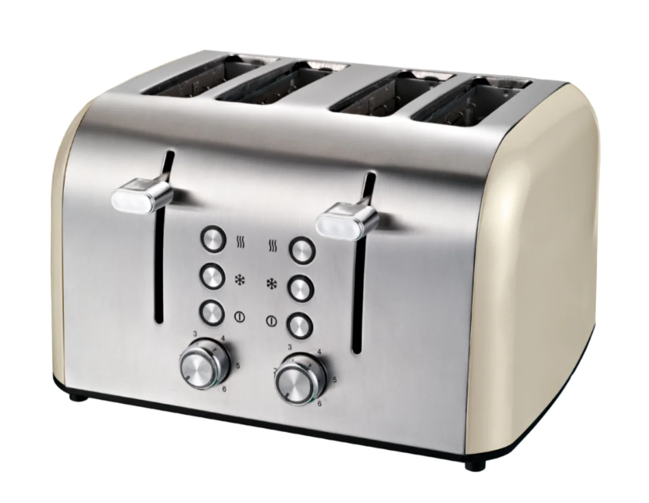 HKM-044819 Stainless Steel Electric Toaster for 4 Slices - Versatile Bread Toasting Solution