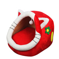 HKM-0448317 Cozy Christmas Cat Nest - Available in Red, Green, and Fun Designs