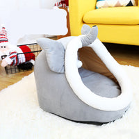 HKM-0448317 Cozy Christmas Cat Nest - Available in Red, Green, and Fun Designs