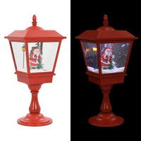 HKM-044883 Christmas Floor Lamp with Santa Claus and Snowfall Effect, 64 cm LED Light