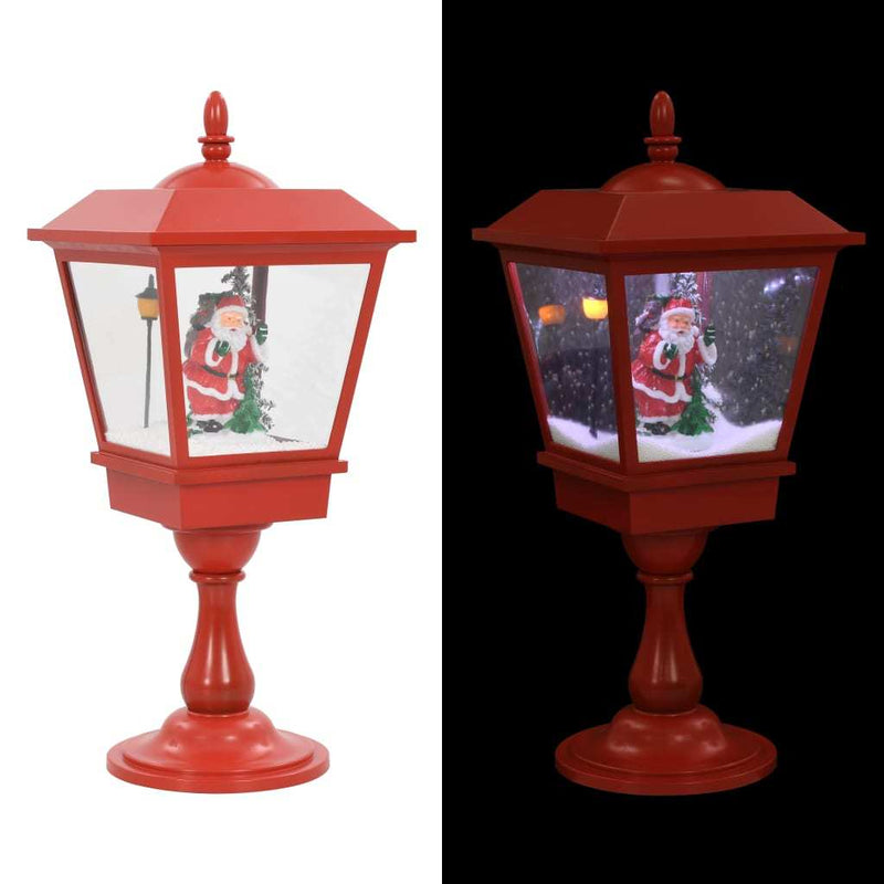 HKM-044883 Christmas Floor Lamp with Santa Claus and Snowfall Effect, 64 cm LED Light