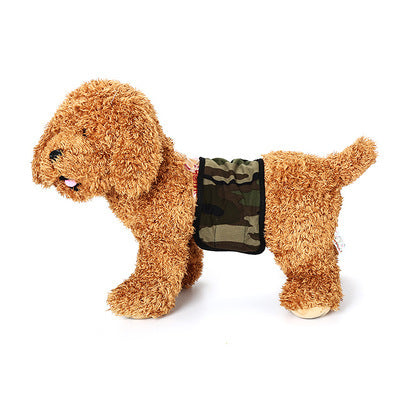 HKM-0449085 Pet Cotton Cloth Sanitary Belt for Dogs - Menstrual Pants, Adjustable Sizes 8-16