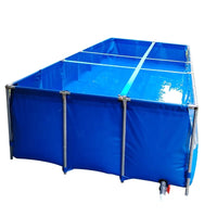 HKM-044947 Foldable Outdoor Rectangular Pool with Aeration System for Shrimp and Koi养殖