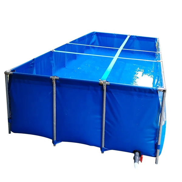 HKM-044947 Foldable Outdoor Rectangular Pool with Aeration System for Shrimp and Koi养殖