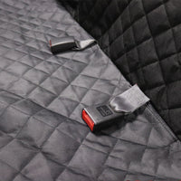 HKM-0450109 Luxury Two-Seater Dog Car Mat with Safety Design, Adjustable Straps, and Isolation Net for Large & Medium Dogs