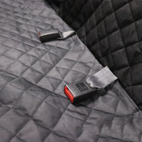 HKM-0450109 Luxury Two-Seater Dog Car Mat with Safety Design, Adjustable Straps, and Isolation Net for Large & Medium Dogs
