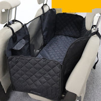 HKM-0450109 Luxury Two-Seater Dog Car Mat with Safety Design, Adjustable Straps, and Isolation Net for Large & Medium Dogs