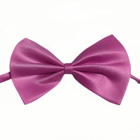 HKM-0450493 Solid Color Bow Pet Collar ¨C Adjustable Neck 34-44cm, Multiple Colors Available