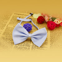 HKM-0450493 Solid Color Bow Pet Collar ¨C Adjustable Neck 34-44cm, Multiple Colors Available