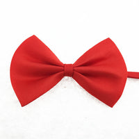 HKM-0450493 Solid Color Bow Pet Collar ¨C Adjustable Neck 34-44cm, Multiple Colors Available