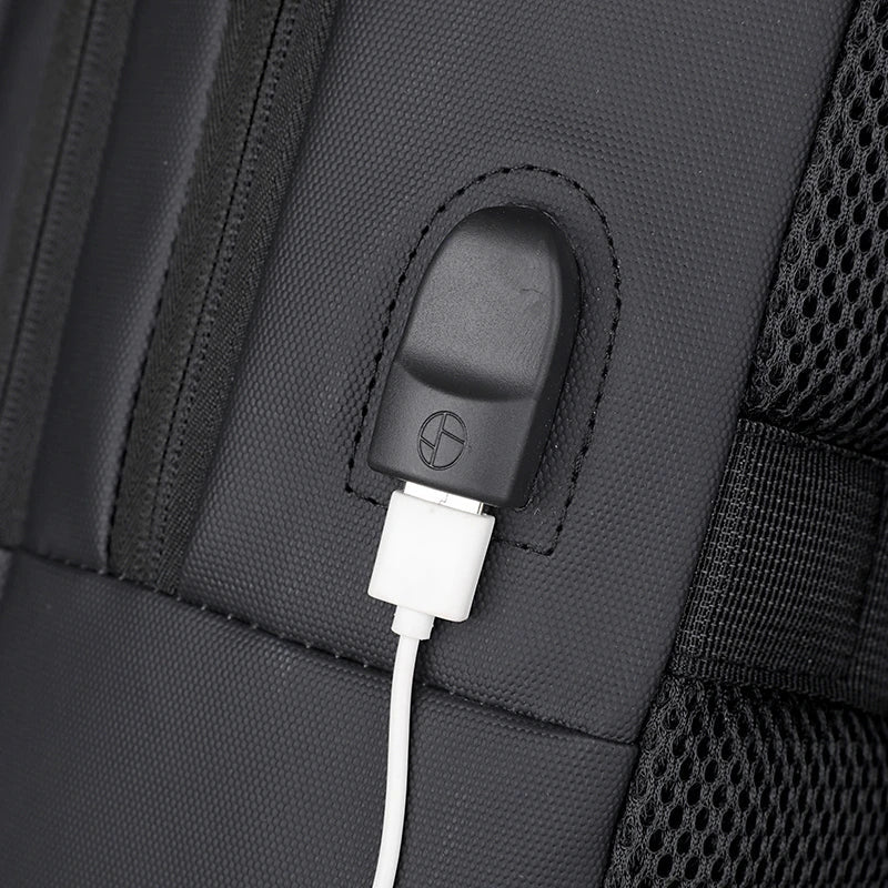HKM-045139 Custom Logo USB Charging Business Laptop Backpack for Unisex Users