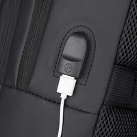 HKM-045139 Custom Logo USB Charging Business Laptop Backpack for Unisex Users
