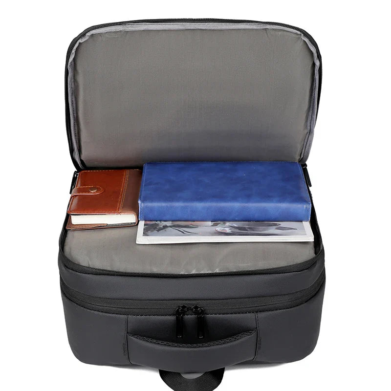 HKM-045139 Custom Logo USB Charging Business Laptop Backpack for Unisex Users