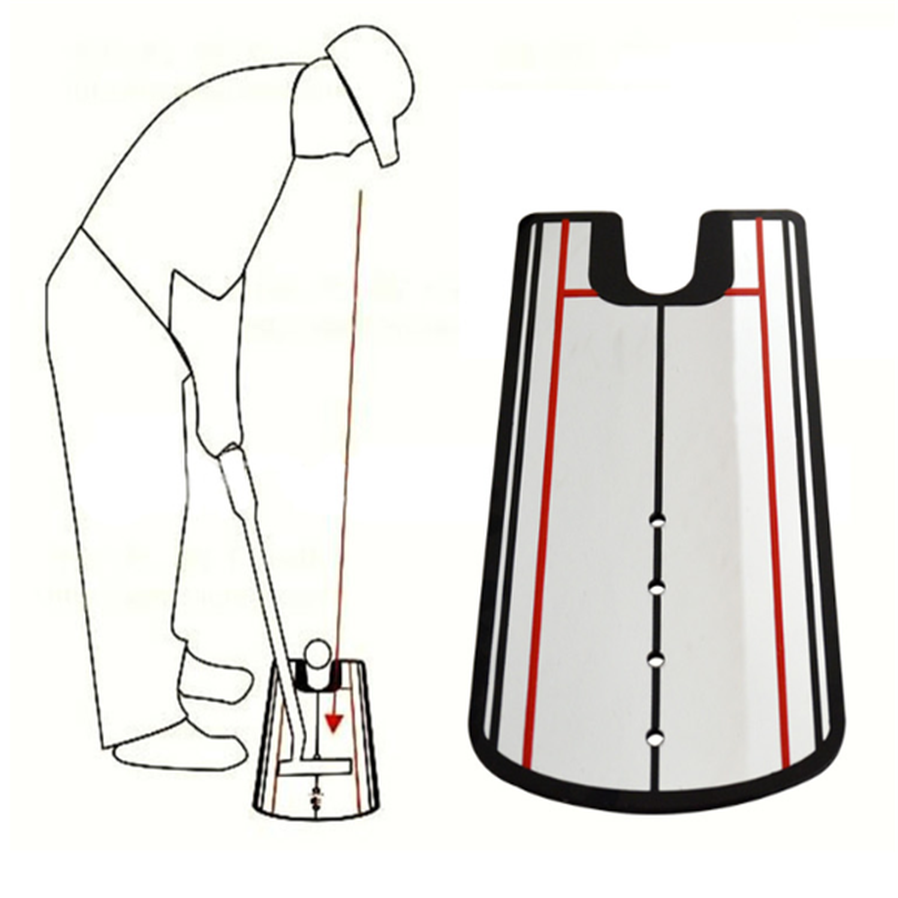 HKM-045267 Golf Putter Posture Correction Training Mirror for Improved Alignment