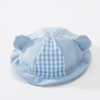 HKM-0453053 Cute All-Match Dog Hat for Small and Medium Breeds - Yellow and Blue, Polyester, 13.5cm Diameter