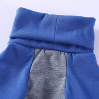 HKM-0454589 Colorful Striped Turtleneck Pullover Sweatshirt for Two-Legged Pets
