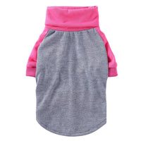 HKM-0454589 Colorful Striped Turtleneck Pullover Sweatshirt for Two-Legged Pets