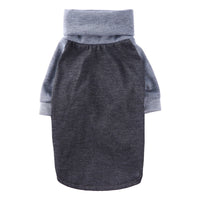 HKM-0454589 Colorful Striped Turtleneck Pullover Sweatshirt for Two-Legged Pets