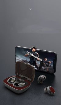 HKM-045459 TWS Bluetooth Headset ES02 with USB Charging Case and Multiple Ear Tips