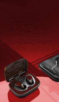 HKM-045459 TWS Bluetooth Headset ES02 with USB Charging Case and Multiple Ear Tips